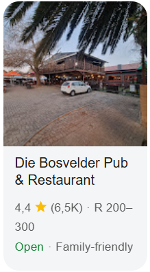 Die Bosvelder Pub & Restaurant