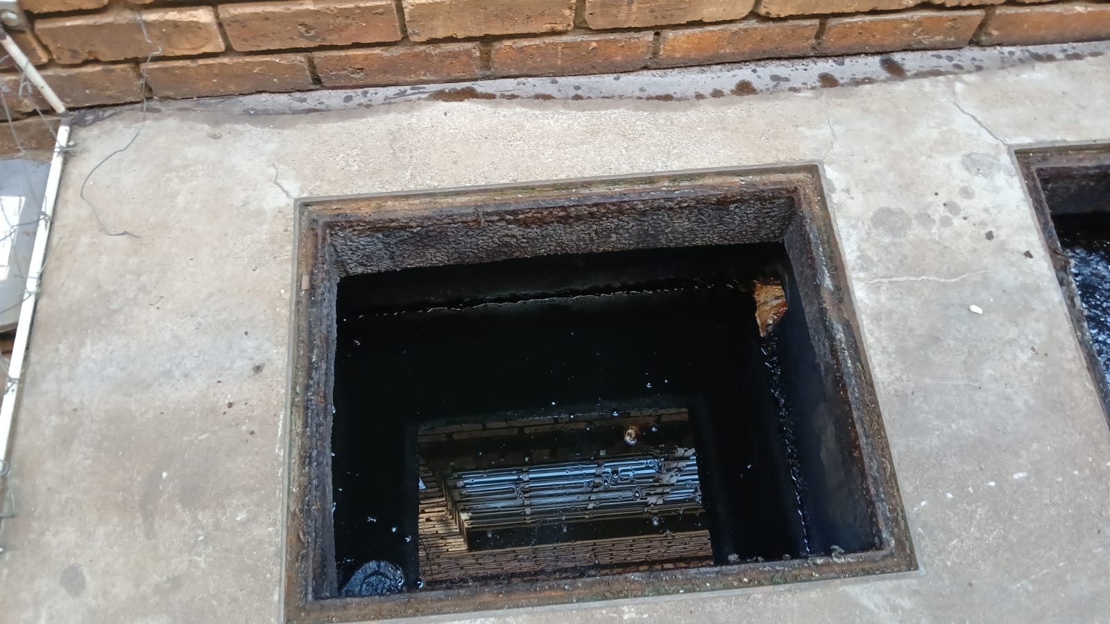 Clean grease trap after professional cleaning by Drain Masters Pretoria