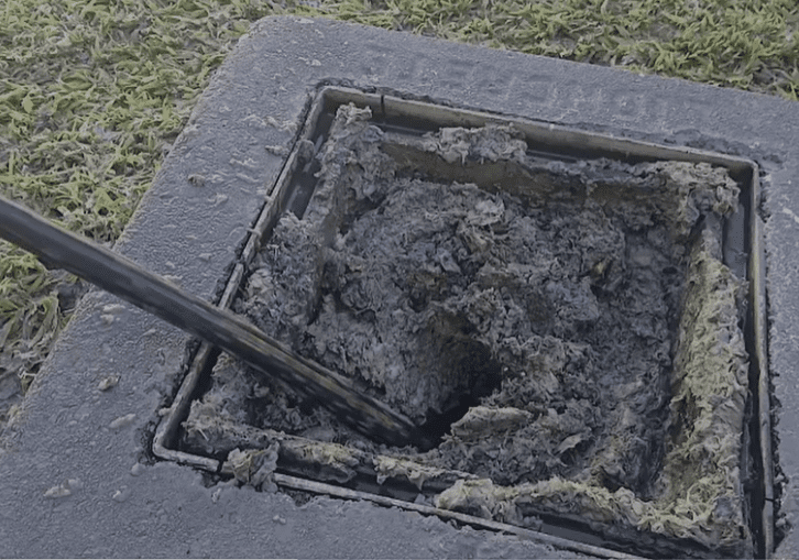 After: clear drain pipe restored to full flow in Garsfontein